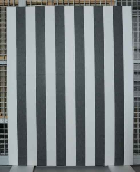 Daniel Buren, Peinture acrylique blanche sur tissu blanc et noir/Le Reste  (1969-1975), Available for Sale